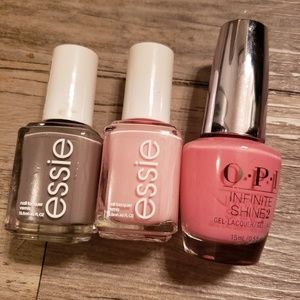 Bundle of 2 Essie and 1 OPI Polishes